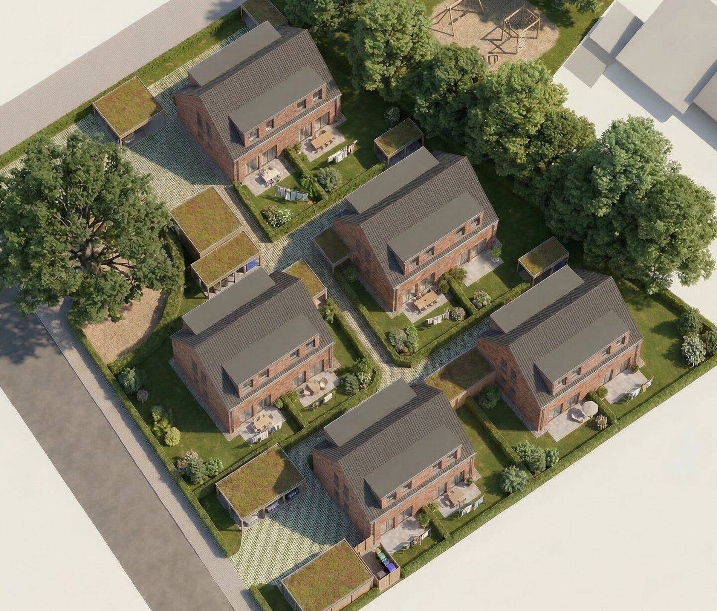 Neubauprojekt: 3 moderne Doppelhäuser mit 6 Wohneinheiten KfW-40 & QNG Siegel, 26188 Edewecht