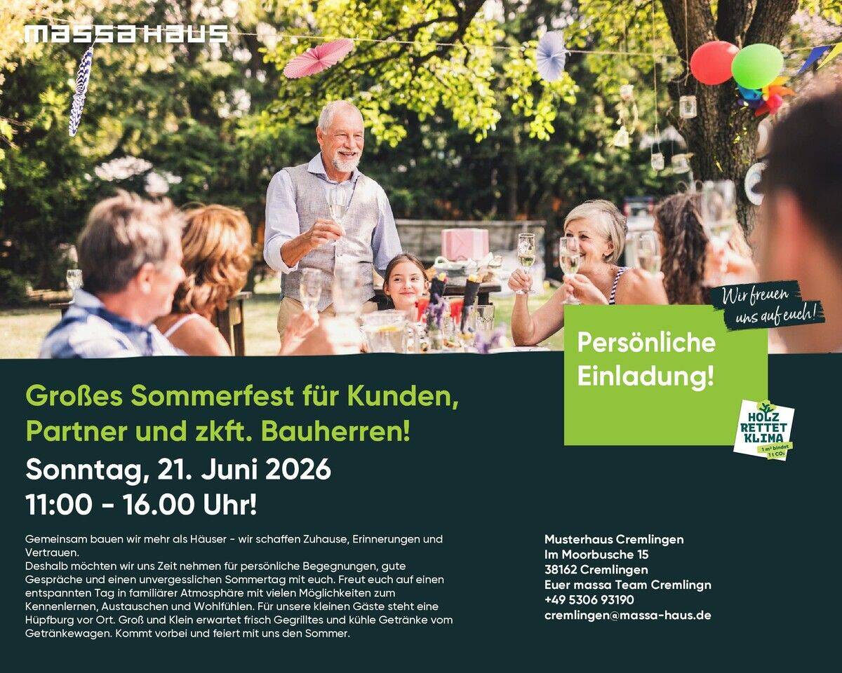 Mit Eigenleistung den Traum erfüllen – Einfamilienhaus in Traumlage – bauen mit massa Haus, 38444 Wolfsburg (Detmerode Hattorf Heiligendorf Rabenberg Westhagen)