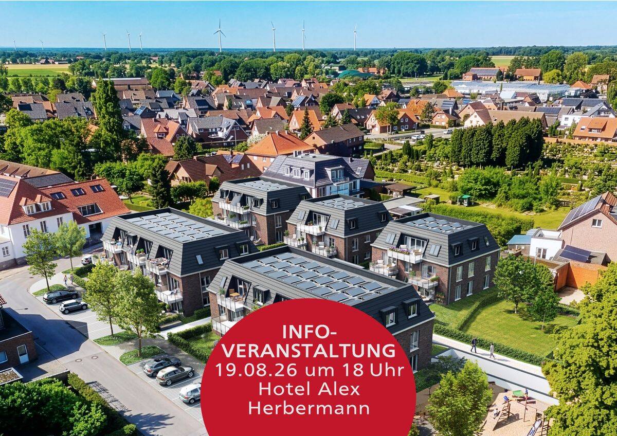 WOHNEN IM SEILERPARK! Penthaus-Wohnung mit sonnigem Balkon (KfW 40 + QNG), 49219 Glandorf