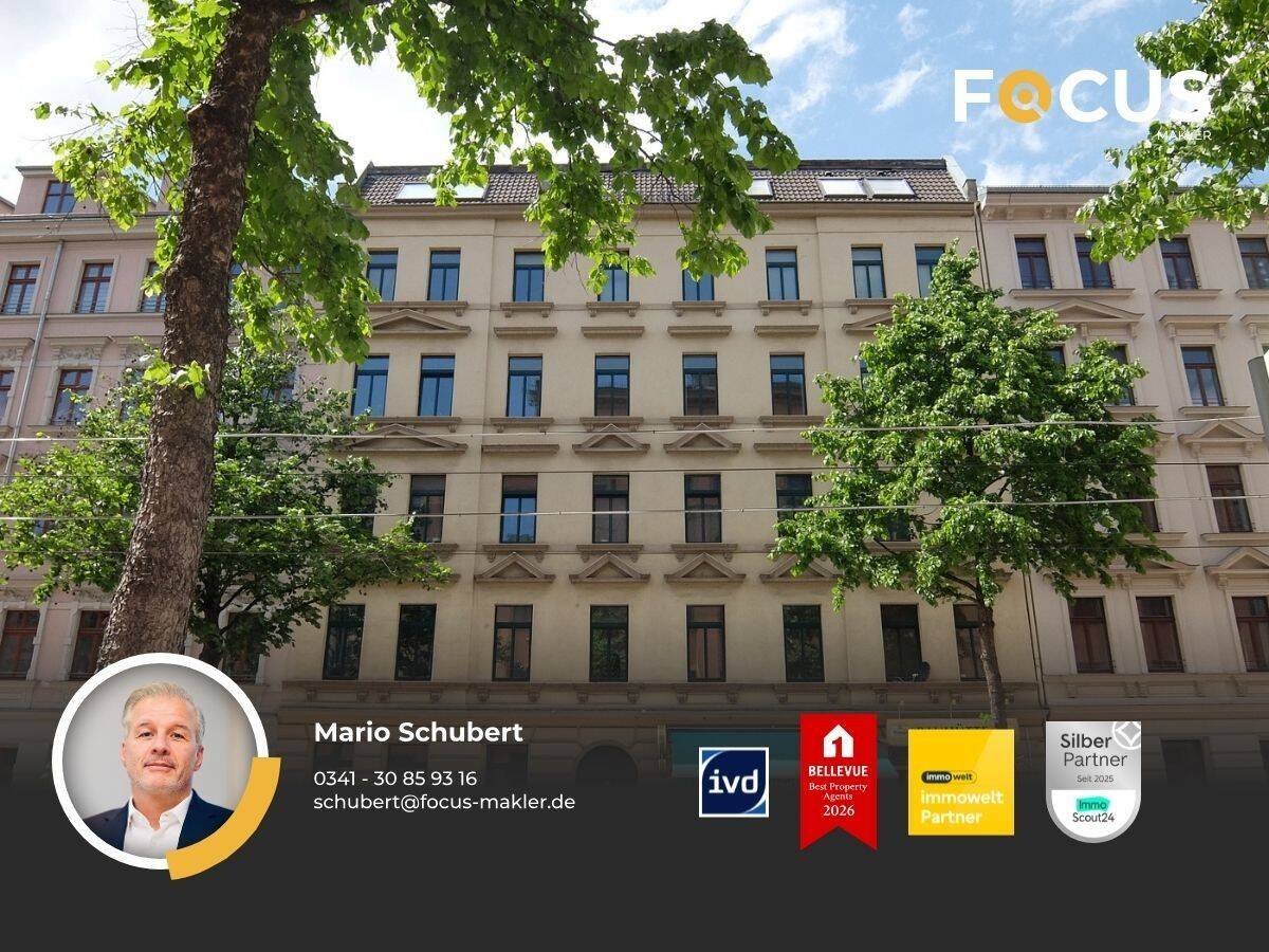 Schleußig – 2-Raumwohnung in begehrter Lage im Leipziger Westen mit Tageslichtbad und Wanne, 4229 Leipzig (Kleinzschocher Plagwitz Schleußig)