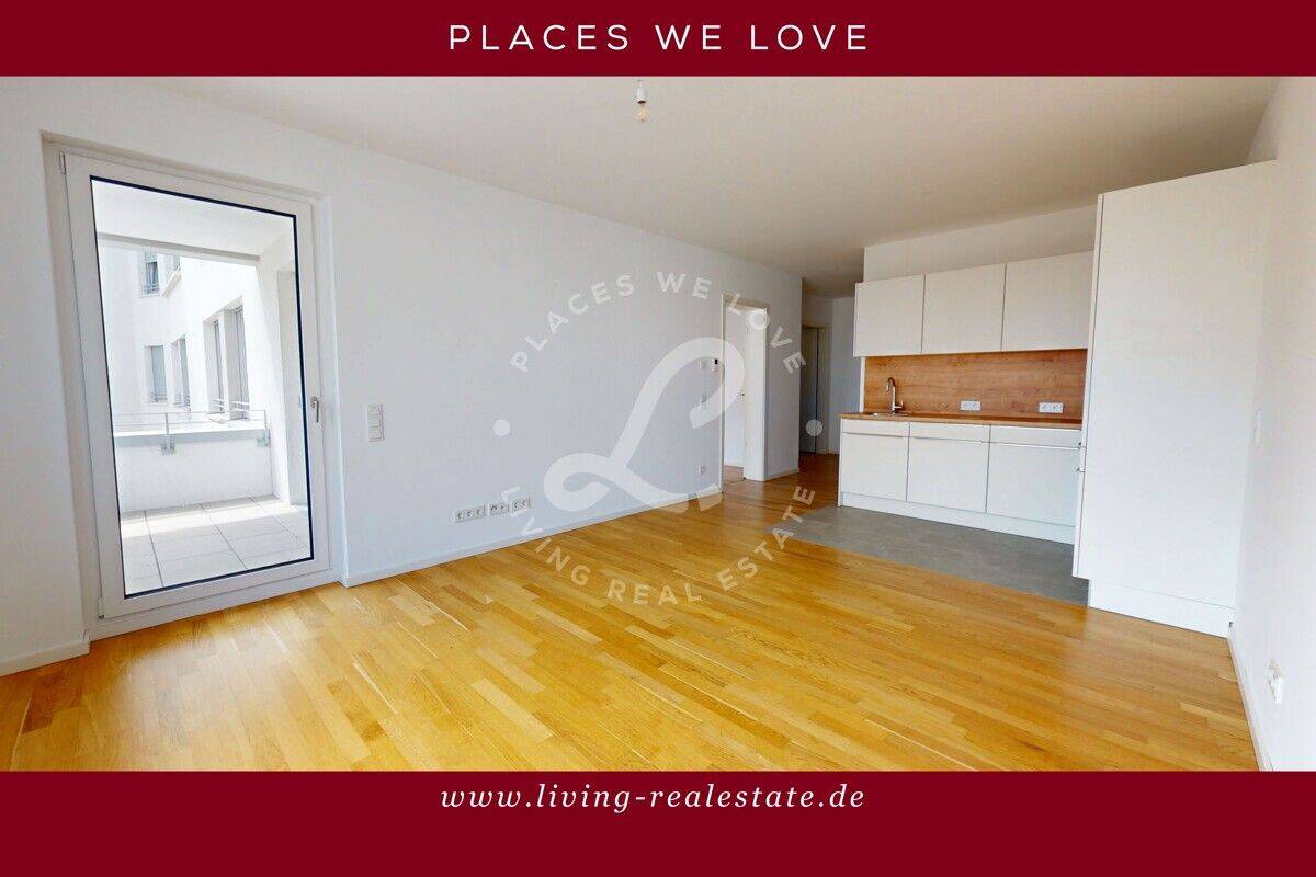 Erstbezug im Neubau: Stilvolle 2-Zimmer-Wohnung mit Einbauküche & Balkon, 60326 Frankfurt am Main (Gallus Griesheim)