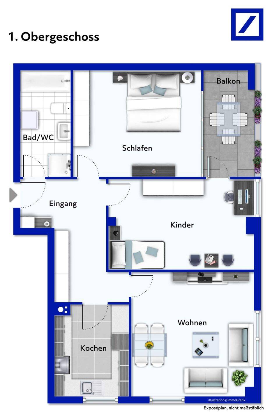 Pfullingen Mitte: Schicke, renovierte Wohnung im 1. OG. Frei ab Oktober 2026., 72793 Pfullingen