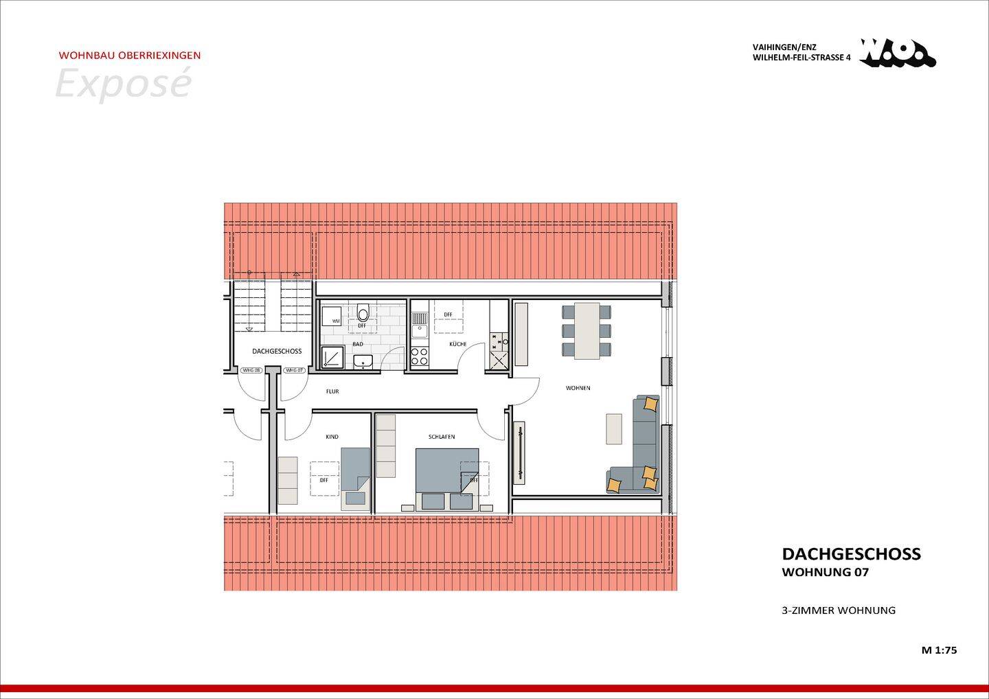 Gemütliche Dachgeschosswohnung mitten im Stadtleben, 71665 Vaihingen an der Enz