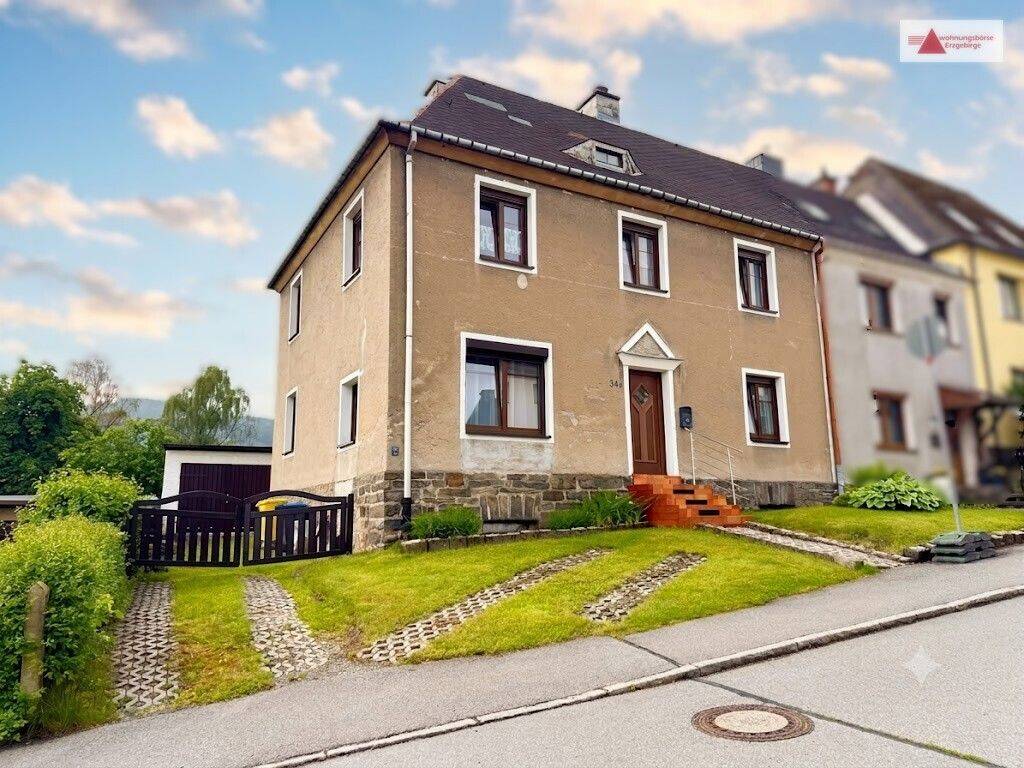 Platz für die Familie mit Pöhlbergblick: Doppelhaushälfte mit Garten & Garage in Annaberg-Buchholz, 9456 Annaberg-Buchholz