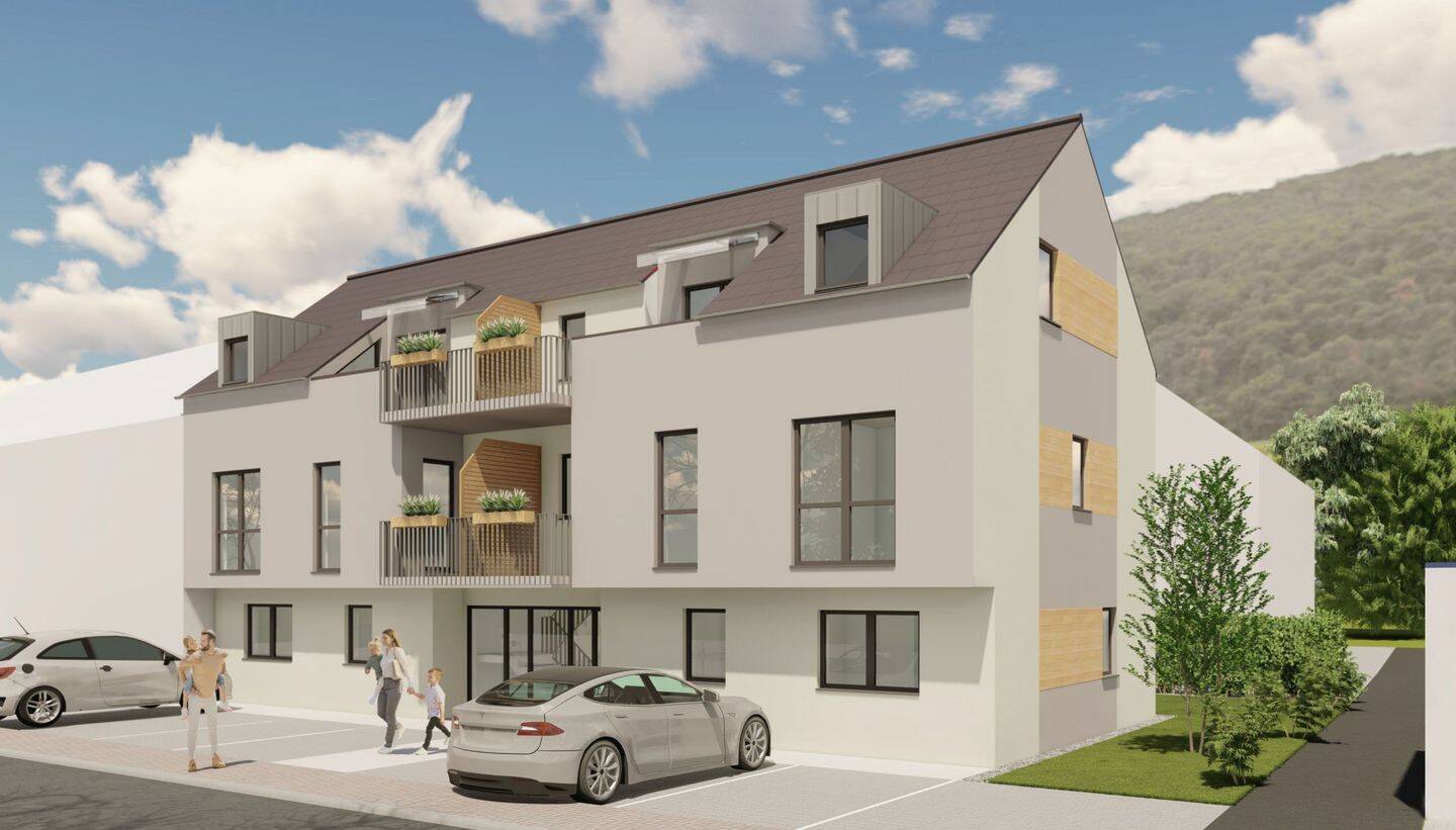 BAUBEGINN ist ERFOLGT! – 2ZKB-Neubau-Eigentumswohnung mit barrierefreiem Zugang, Aufzug, ca. 59,32 qm, Terrasse, Bezug ca. März/April 2027