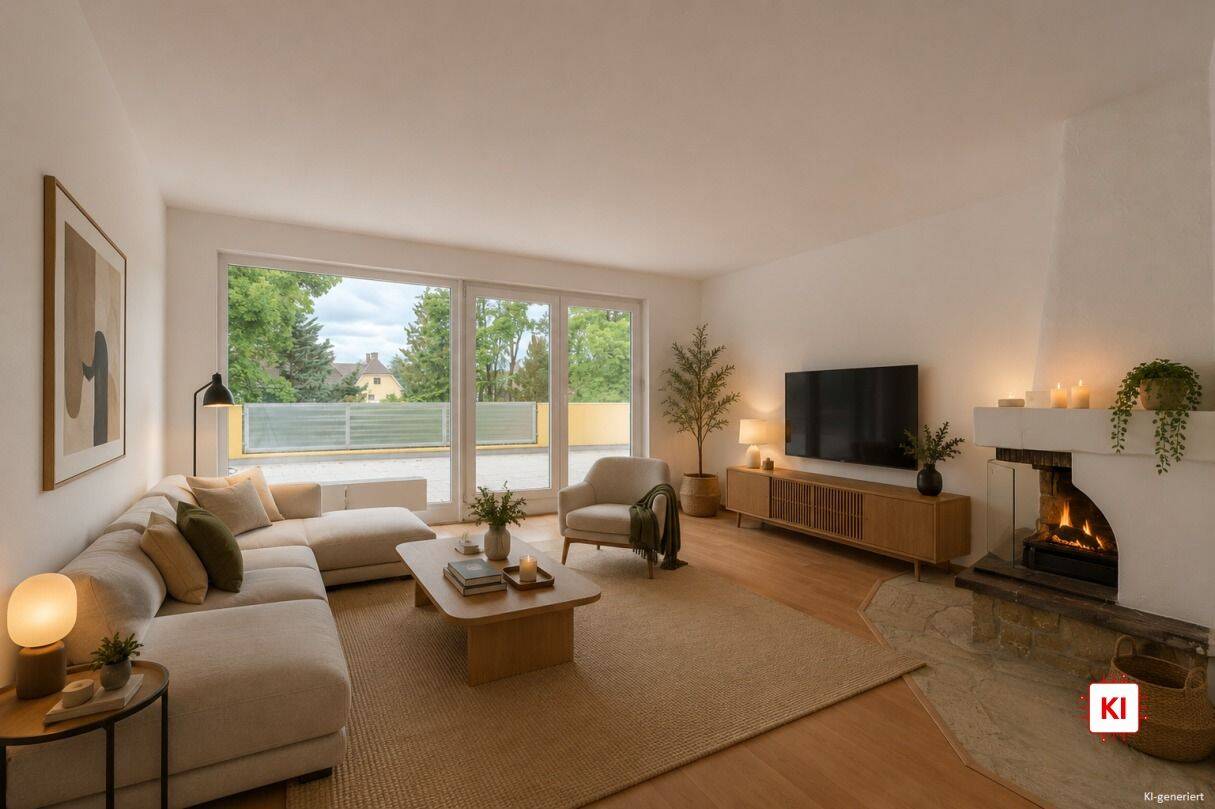 Großzügiges Penthouse mit Kamin nahe dem Nymphenburger Schlosspark, 81247 München (Allach-Untermenzing Pasing-Obermenzing)
