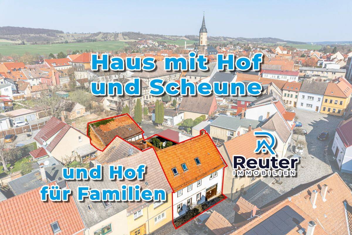Reuter Immobilien großes Gehöft für Individualisten und Selbermacher in 07616 Bürgel, 7616 Bürgel