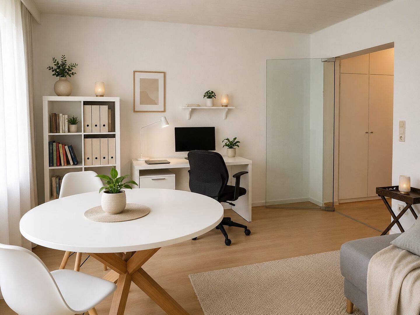 Vermietete, komplett renovierte 2-Zimmer-Wohnung mit Balkongenehmigung in Bad Nauheim, 61231 Bad Nauheim