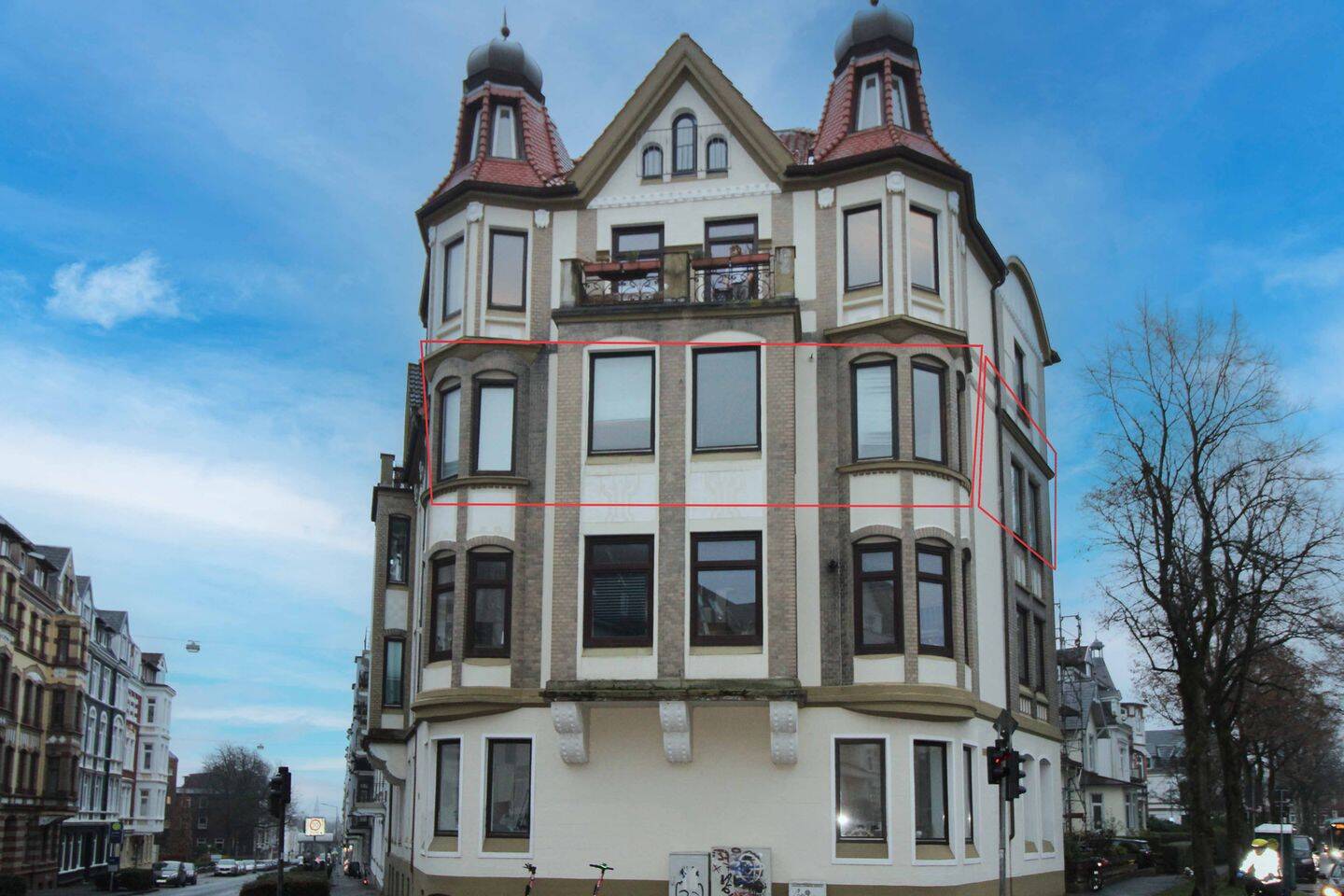 Denkmal-AfA – Großzügige Altbauwohnung im Jugendstilgebäude in Flensburg
