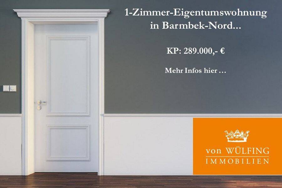 1-Zimmer-Eigentumswohnung in Barmbek-Nord…, 22305 Hamburg (Hamburg-Nord Barmbek-Nord Barmbek-Süd Winterhude)