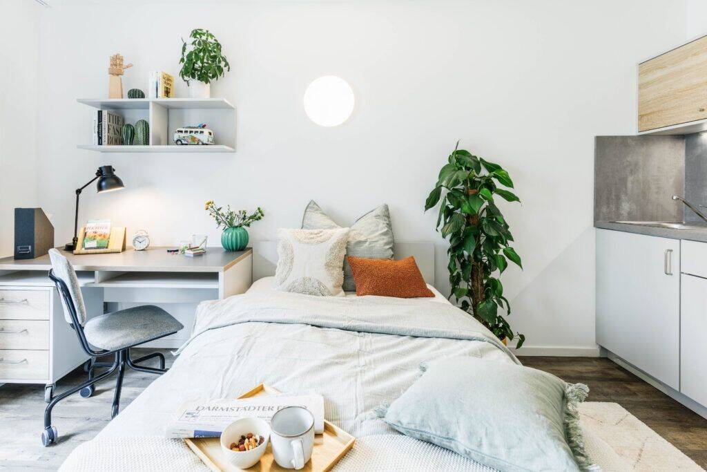 Nachmieter gesucht: Möbliertes 1-Zimmer-Apartment ab 01.09.2026 – Gym & Dachterrasse, 64295 Darmstadt (Darmstadt)