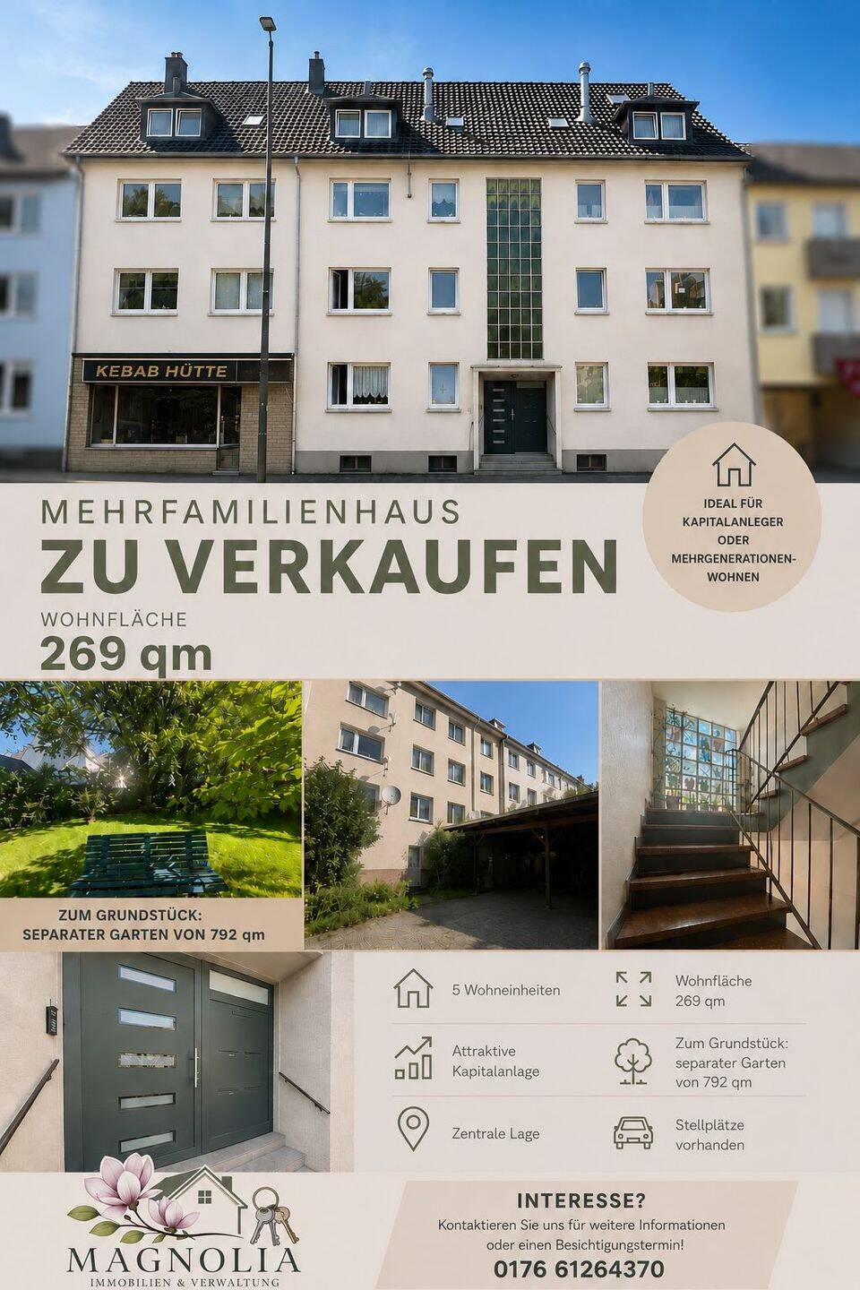 Mehrfamilienhaus mit 5 Wohnungen, 42719 Solingen (Gräfrath Merscheid Solingen-Mitte Wald)