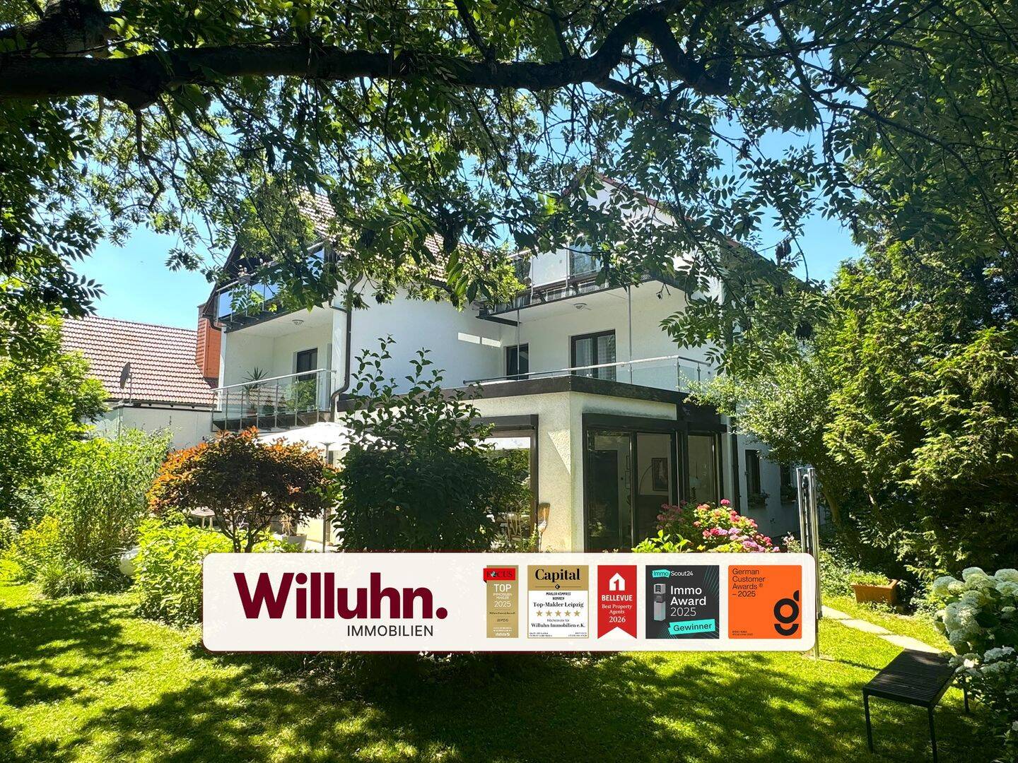 Wohnen / Vermieten / Genießen – großzügiges Anwesen mit 3 Wohnungen und parkähnlicher Gartenoase, 4103 Leipzig (Zentrum Zentrum-Ost Zentrum-Südost)