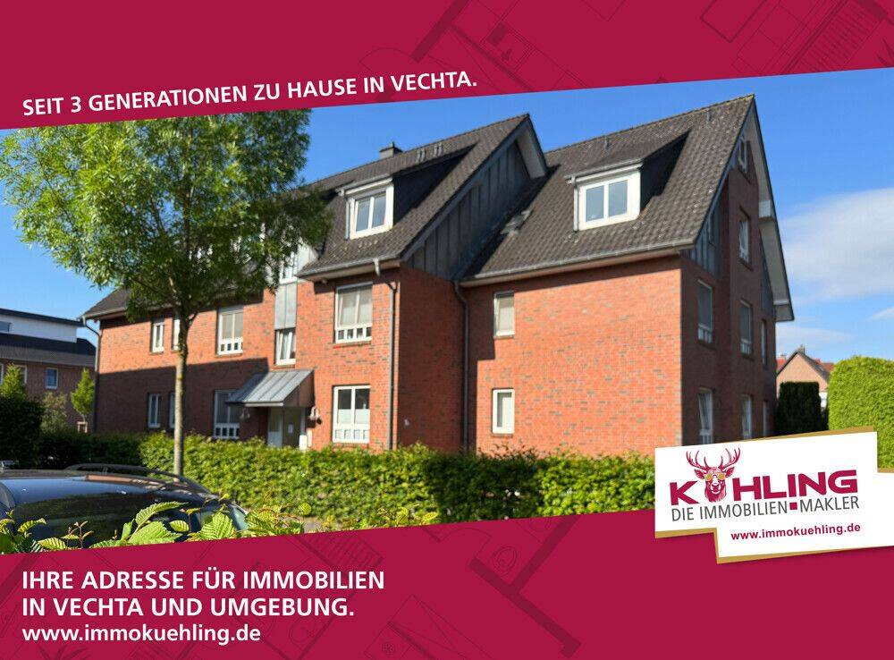 Gepflegte 3-Zimmer-Wohnung mit Balkon & Stellplatz in attraktiver Lage von Wildeshausen!, 27793 Wildeshausen