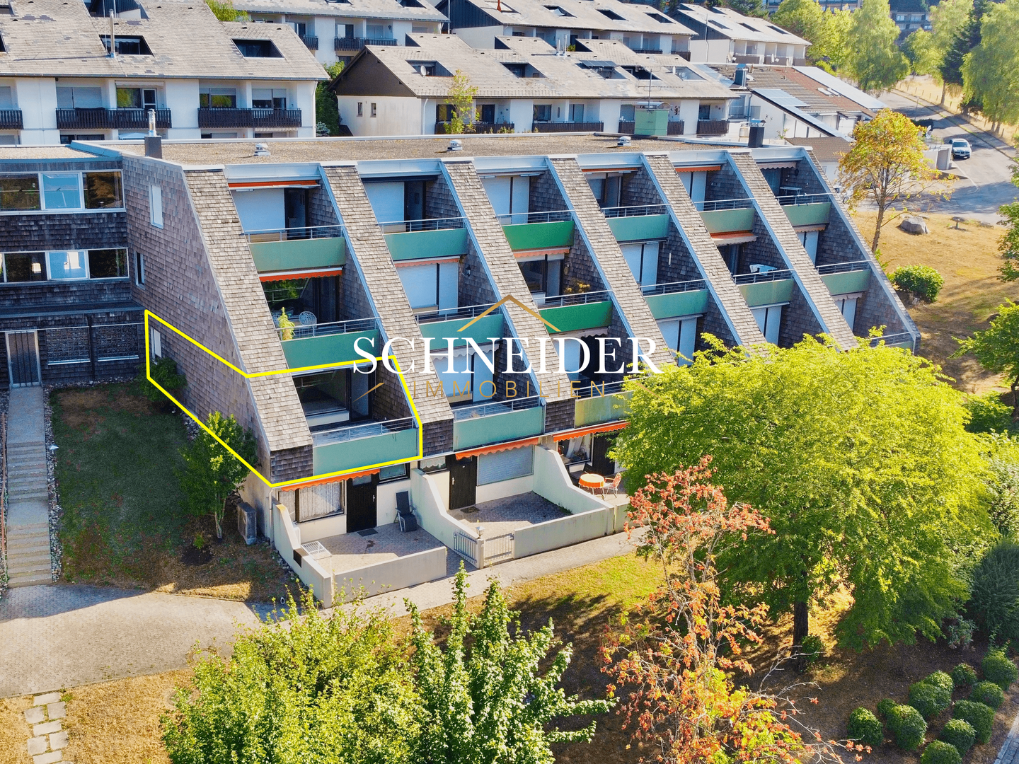 2-Zimmer-Wohnung im beliebten Terrassenpark Schonach – Terrasse, Schwarzwaldblick & Garage, 78136 Schonach im Schwarzwald