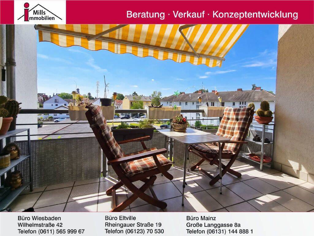 Tolle Eigentumswohnung mit Balkon in zentraler, dennoch ruhiger Lage von Ginsheim-Gustavsburg, 65462 Ginsheim-Gustavsburg