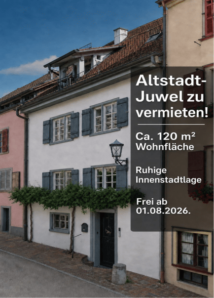 Rottweil-Stadtmitte: Liebevoll sanierte Wohnung ab 01.08.26 zu vermieten, 78628 Rottweil