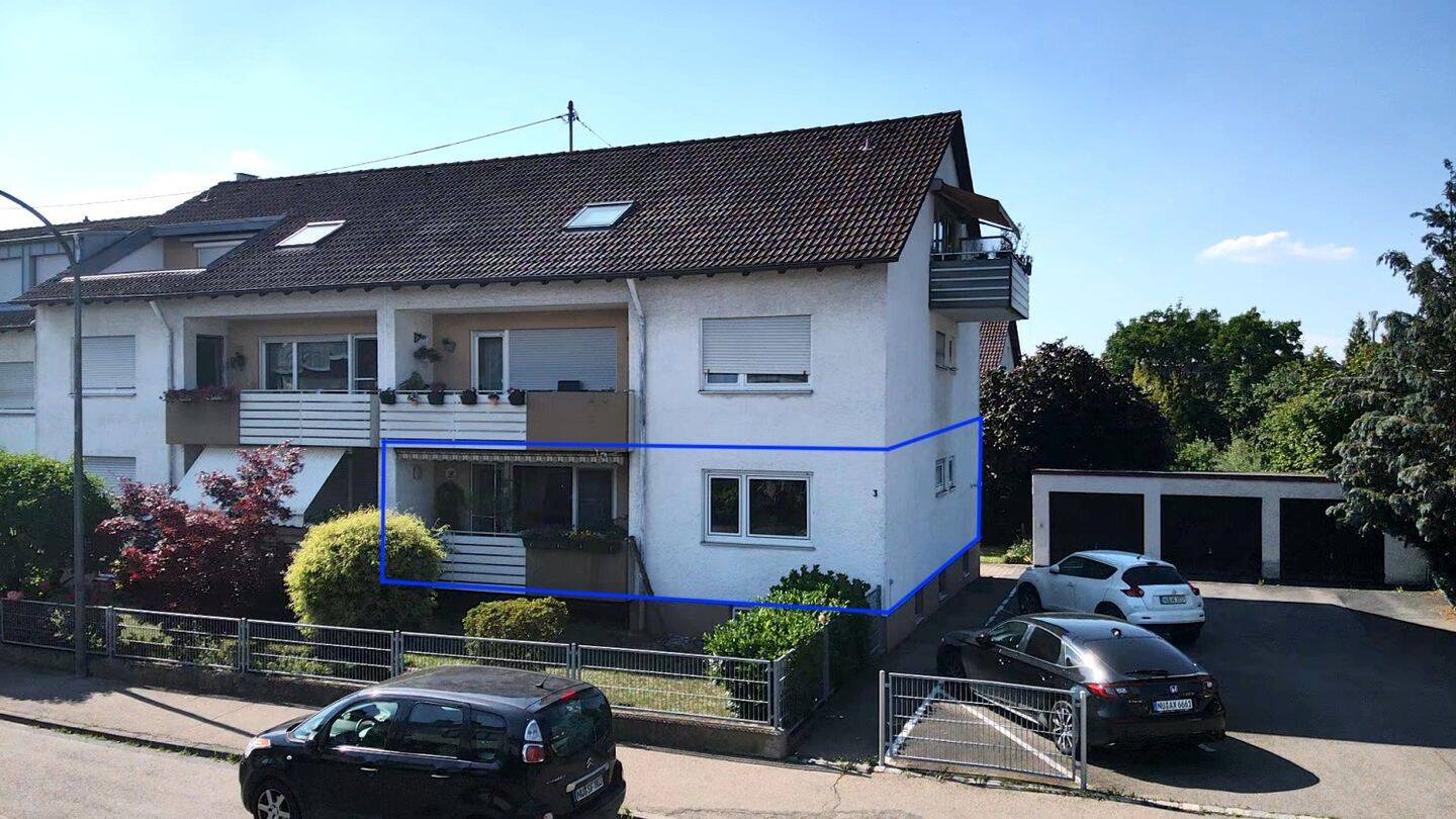 Gepflegte 3-Zimmerwohnung mit Garage in Neu-Ulm/Pfuhl, 89233 Neu-Ulm