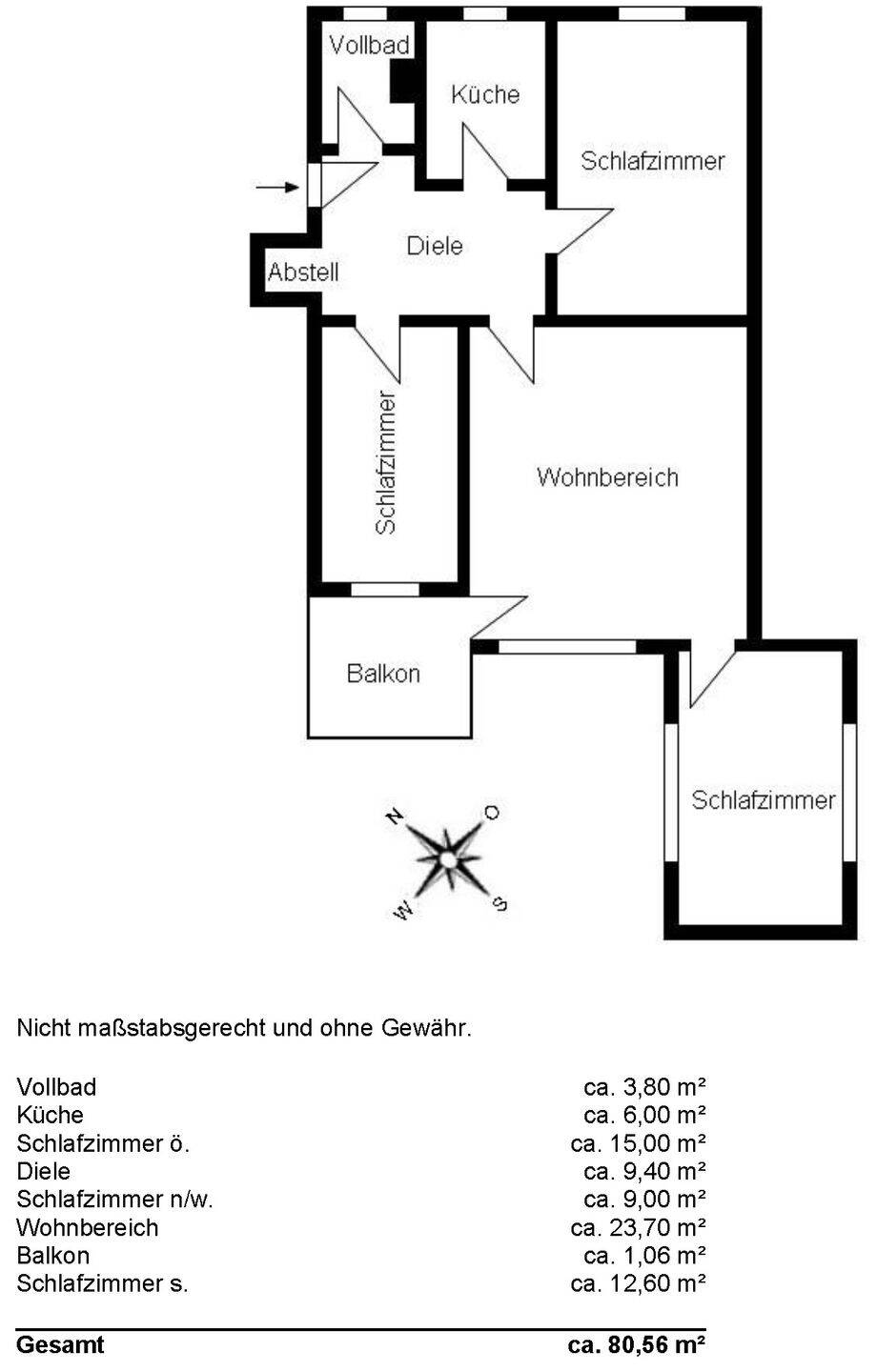 Privatverkauf: 4 Zimmer Eigentumswohnung in Bremen-Neustadt / Gartenstadt Süd, 28201 Bremen (Buntentor Gartenstadt Süd Huckelriede Neustadt Südervorstadt)