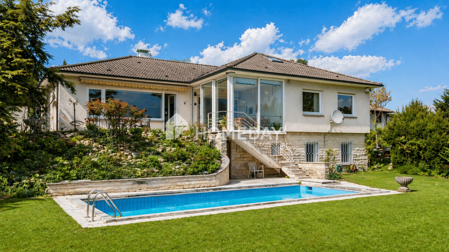 Einfamilienhaus mit Weitblick, parkähnlichem Grundstück, Pool & Wintergarten – sofort verfügbar, 36043 Fulda