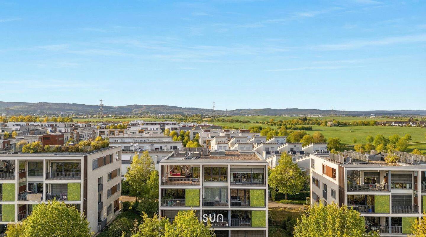 ÜBER DEN DÄCHERN RIEDBERGS: 360° Panorama-Penthouse | Skyline & Taunusblick | 5 Terrassen, 60438 Frankfurt am Main (Kalbach-Riedberg Niederursel)