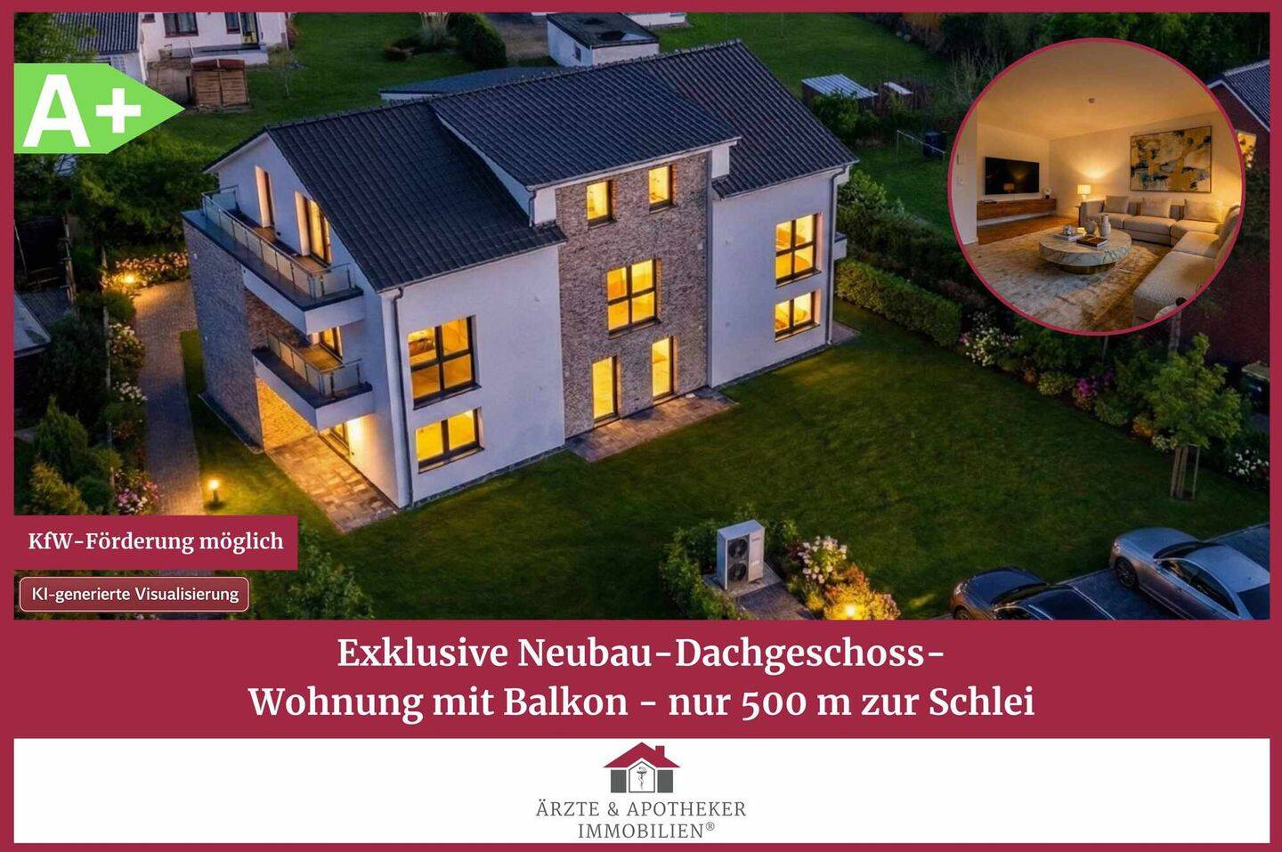 Exklusive Neubau-Dachgeschoss-Wohnung mit Balkon – nur 500 m zur Schlei, 24376 Kappeln