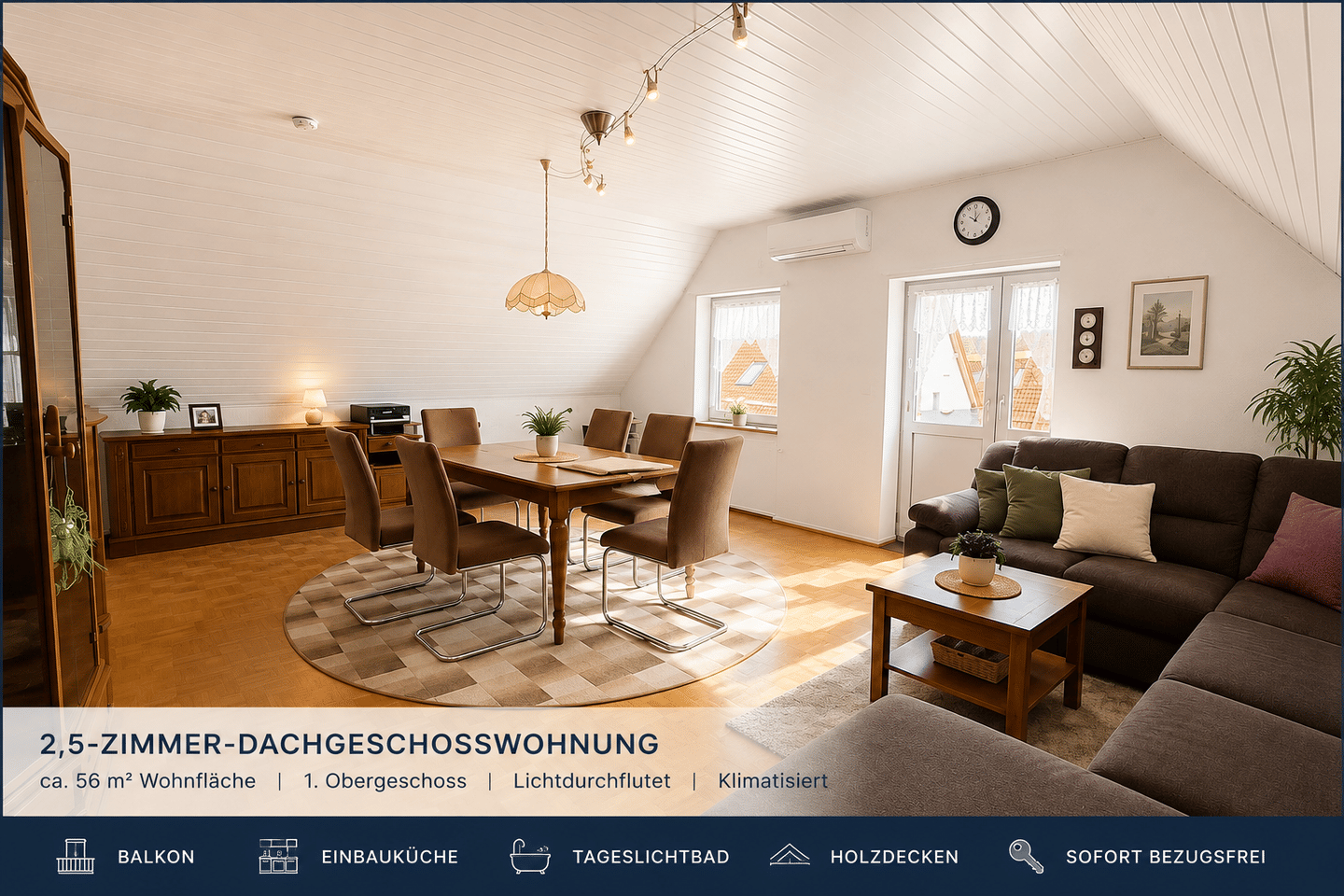 Helle 2,5-Zimmer-Wohnung mit Autoabstellplatz in ruhiger Lage – ideal für Eigennutzer und Anleger!, 74193 Schwaigern