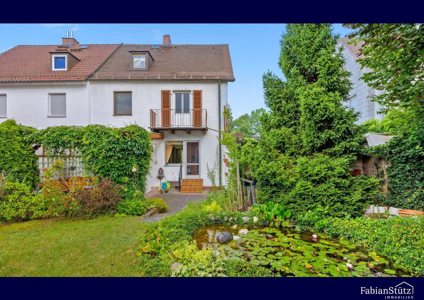 Wohnen am Röhrensee! Gepflegte Doppelhaushälfte mit traumhaftem Garten, 95447 Bayreuth (Altstadt Birken Glocke Meyernberg Saas)