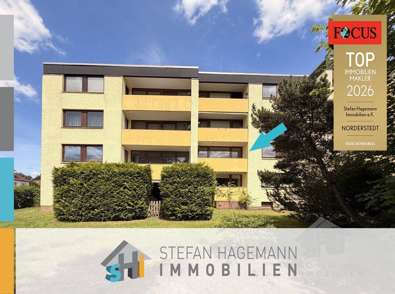 Eigentumswohnung in Henstedt-Ulzburg PERFEKTE RAUMAUFTEILUNG FÜR MAXIMALE PRIVATSPHÄRE, 24558 Henstedt-Ulzburg