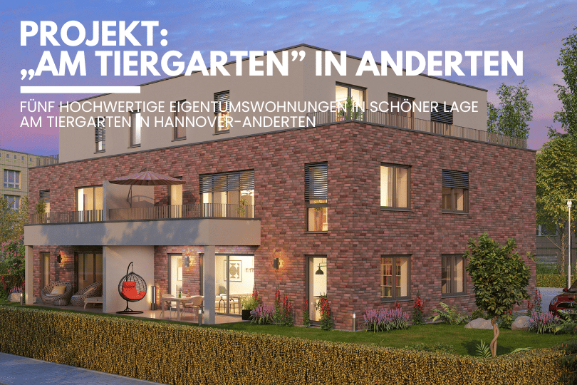 Traumhaft Wohnen im Neubau mit großem Balkon „Am Tiergarten“ in Hannover-Anderten!