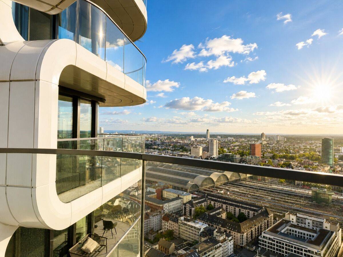 Premium-Wohnen im Grand Tower zu vermieten: Exklusive 3-Zimmer-Wohnung mit Panoramablick, 60327 Frankfurt am Main (Gallus Gutleutviertel Westend-Süd)
