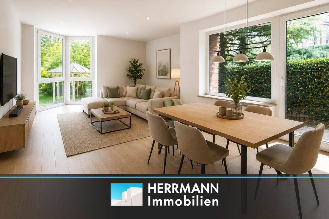 Attraktive 3-Zimmer-Wohnung mit Gartenanteil und Carport in Springe Zentrum, 31832 Springe