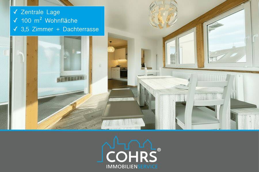 Großzügige Dachterrassenwohnung mit Blick auf die Böhme im Zentrum von Dorfmark, 29683 Bad Fallingbostel