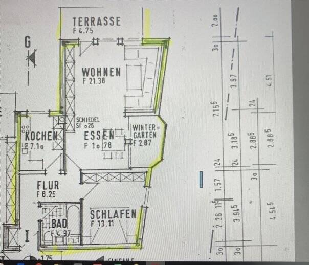 Helle 2,5-Zimmer-Wohnung mit Stellplatz und Terrasse im grünen Würzburg, Frauenland zur Miete, 97074 Würzburg (Frauenland Sanderau)
