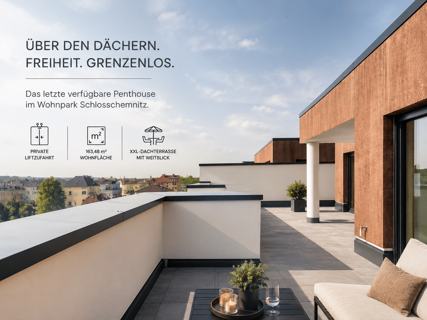 Für Ärzte & Führungskräfte: Exklusive 132 m² DG-Wohnung in Kliniknähe