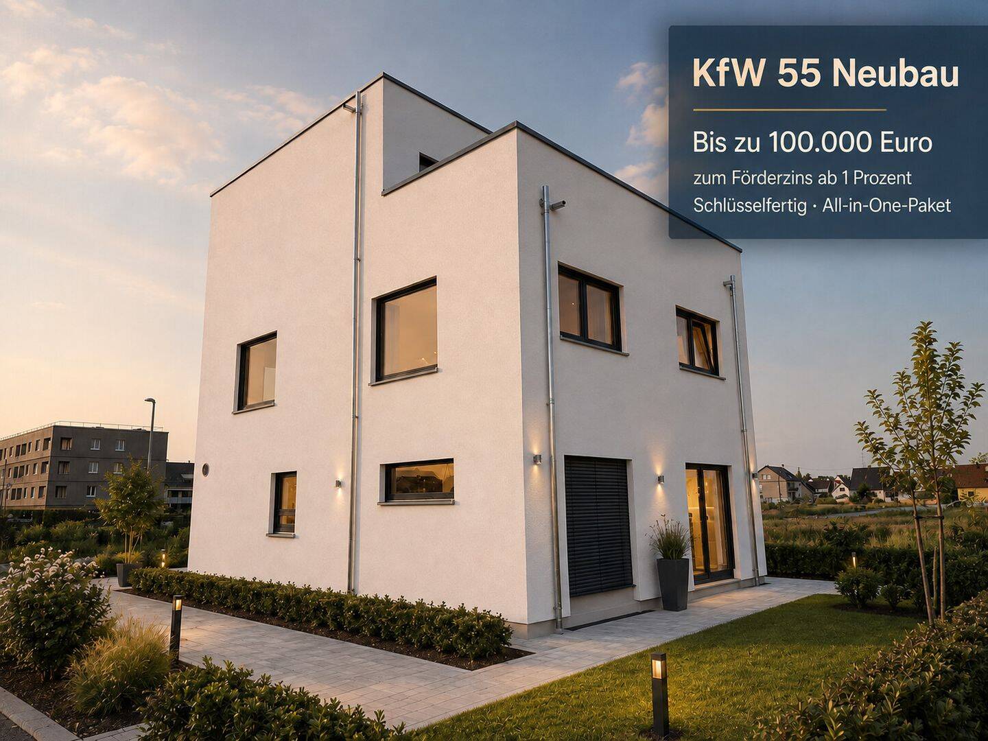 KFW55 Neubau Doppelhaushälfte Lechhausen Neubaugebiet, 86165 Augsburg (Lechhausen)