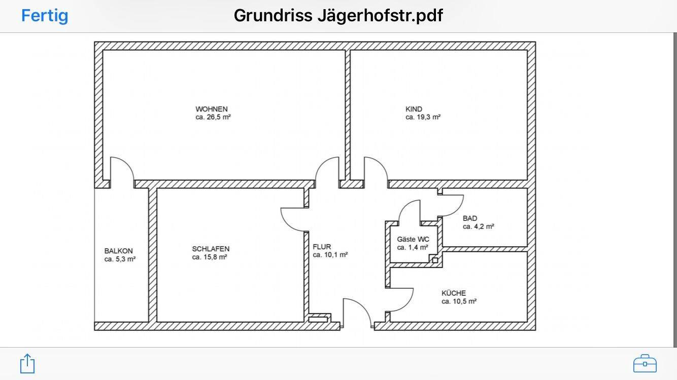 3-Zimmer-Wohnung in Wuppertal-Elberfeld, 42119 Wuppertal (Elberfeld)
