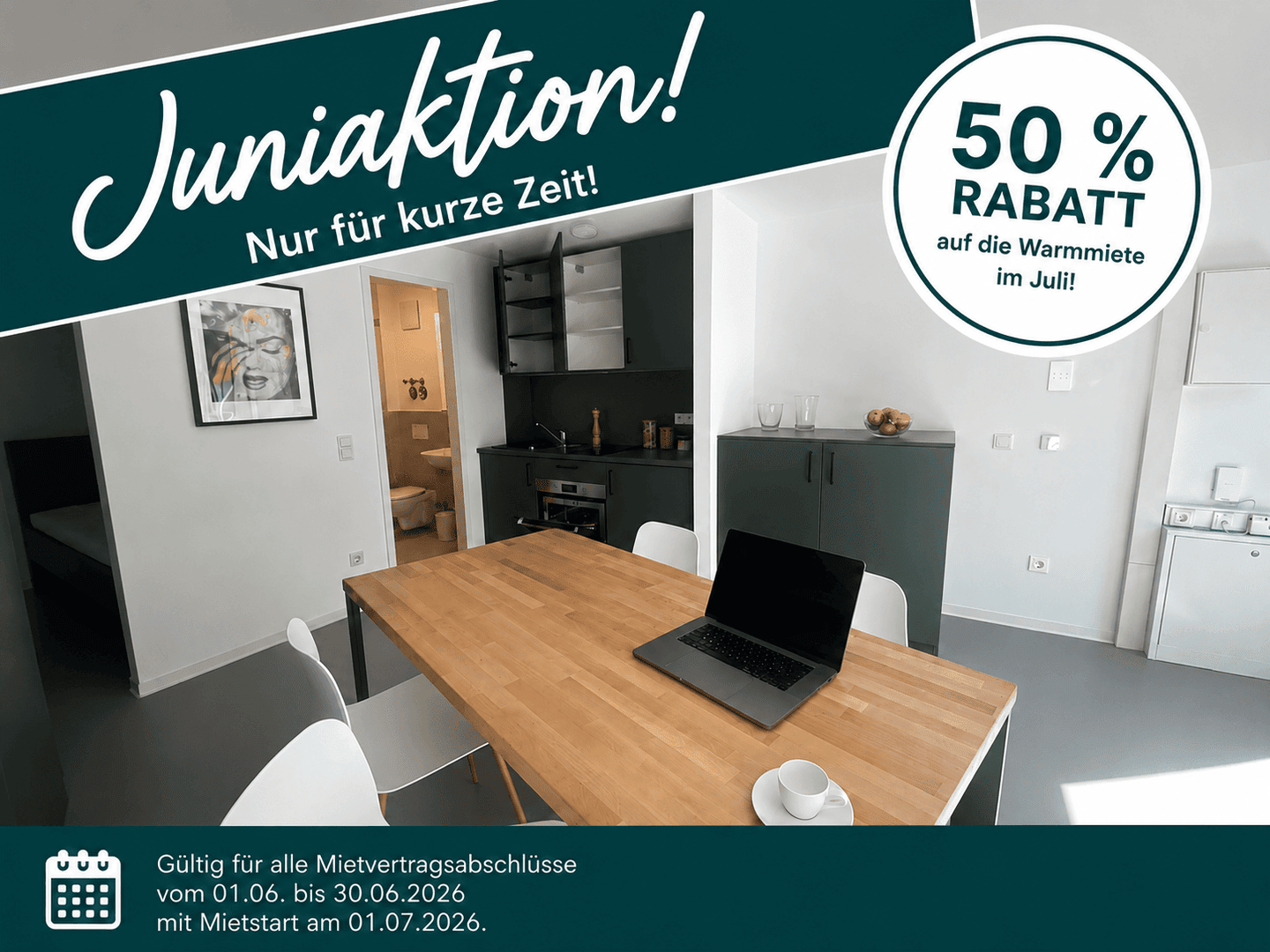Möblierte Wohnung ideal für Studierende – rollstuhlgerecht|Suite Plus, 26122 Oldenburg (Oldb) (Eversten Innenstadt Wechloy)