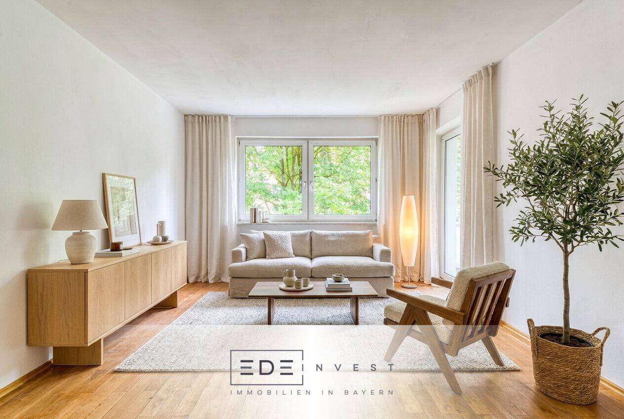 Charmante 3-Zimmer-Wohnung mit großem Westbalkon in begehrter Lage des Augsburger Bismarckviertels, 86159 Augsburg (Antonsviertel Hochfeld Innenstadt Universitätsviertel)