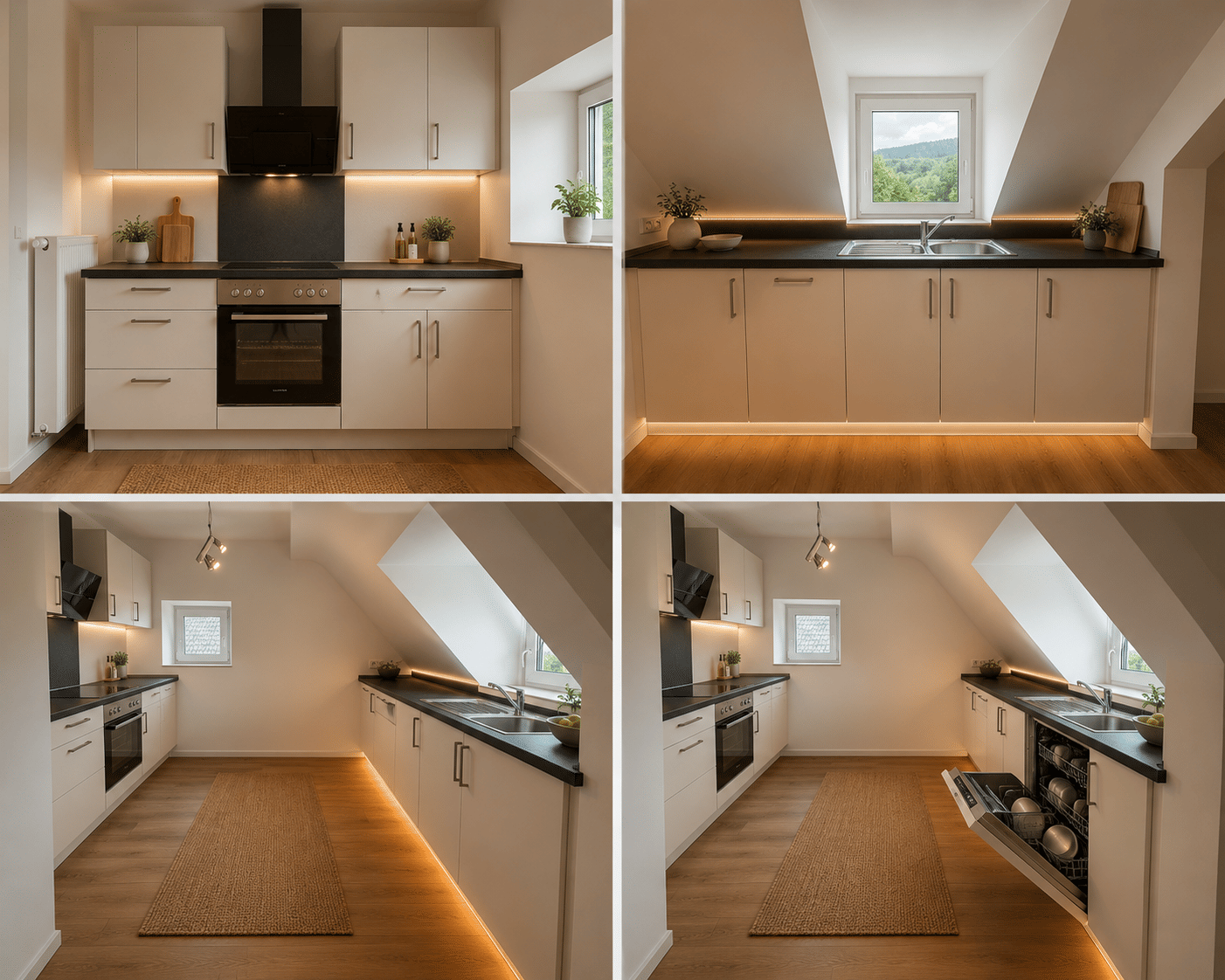 Frisch renovierte 2-Zimmer-Dachgeschosswohnung / Einbauküche / Gartenanteil / 2. Obergeschoss ohne Aufzug, 54329 Konz