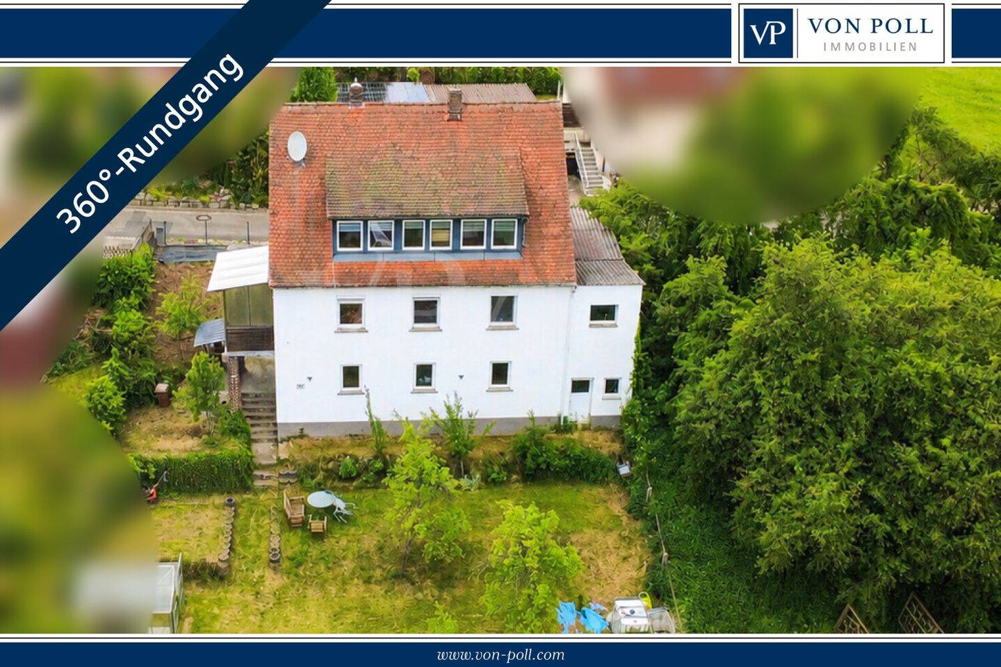 VON POLL | Zweifamilienhaus mit großzügigem Grundstück und vielseitigem Entwicklungspotenzial, 90574 Roßtal