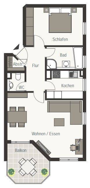 Attraktive 2-Zi-Wohnung mit Einbauküche in ruhiger Ortsrandlage in Ostfildern-Ruit, 73760 Ostfildern