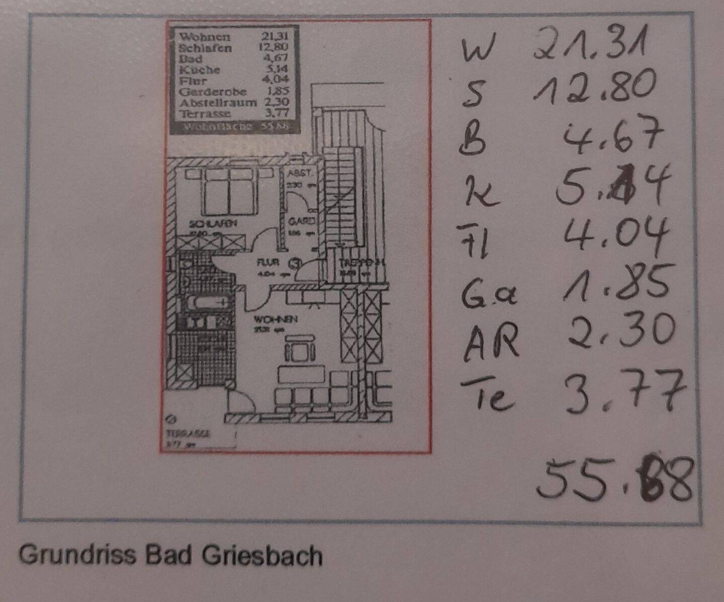 Helle 2 Zimmer Wohnung in Bad Griesbach, 94086 Bad Griesbach i. Rottal