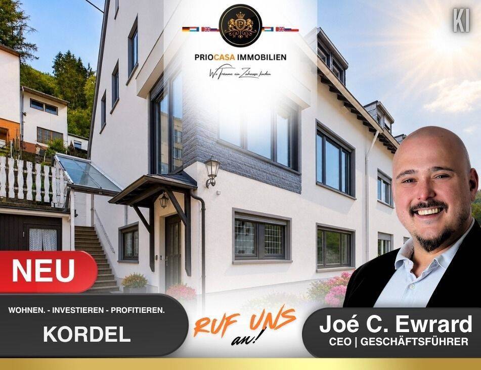 Ideal für Luxemburg-Pendler | 2 Eingänge | Überdachte Terrasse | 2 Garagen | Auch als Mehrgenerationenhaus | 137,45?m² Wfl. | Kordel, 54306 Kordel