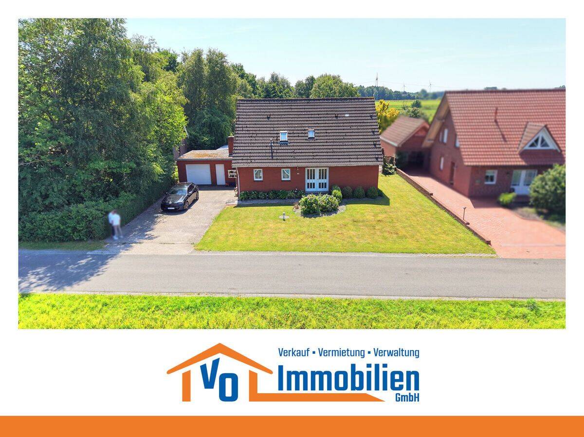 Einfamilienhaus mit Garage auf Südgrundstück in idyllischer Wiekenlage von Spetzerfehn, 26629 Großefehn