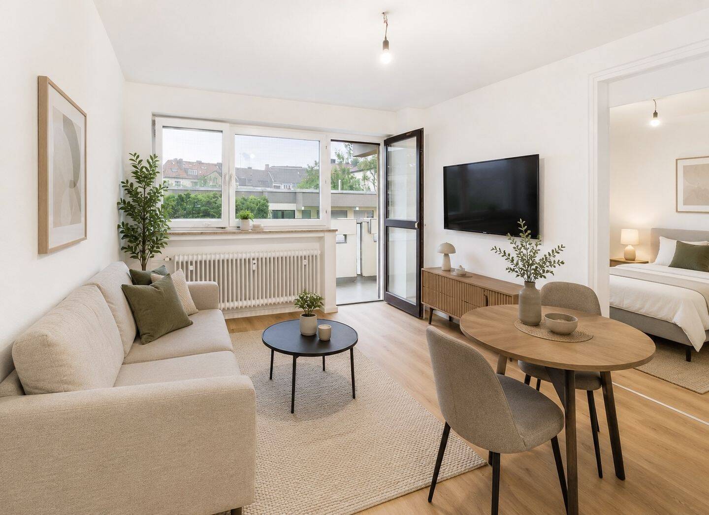SITULI: Kompakte 2-Zimmer-Wohnung mit Balkon zum ruhigen Innenhof, 80636 München (Maxvorstadt Neuhausen-Nymphenburg)