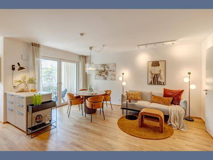 Möbliert: Neubau-Erstbezug: Stilvolle 3- Zimmer Wohnung, 80634 München (Neuhausen-Nymphenburg)