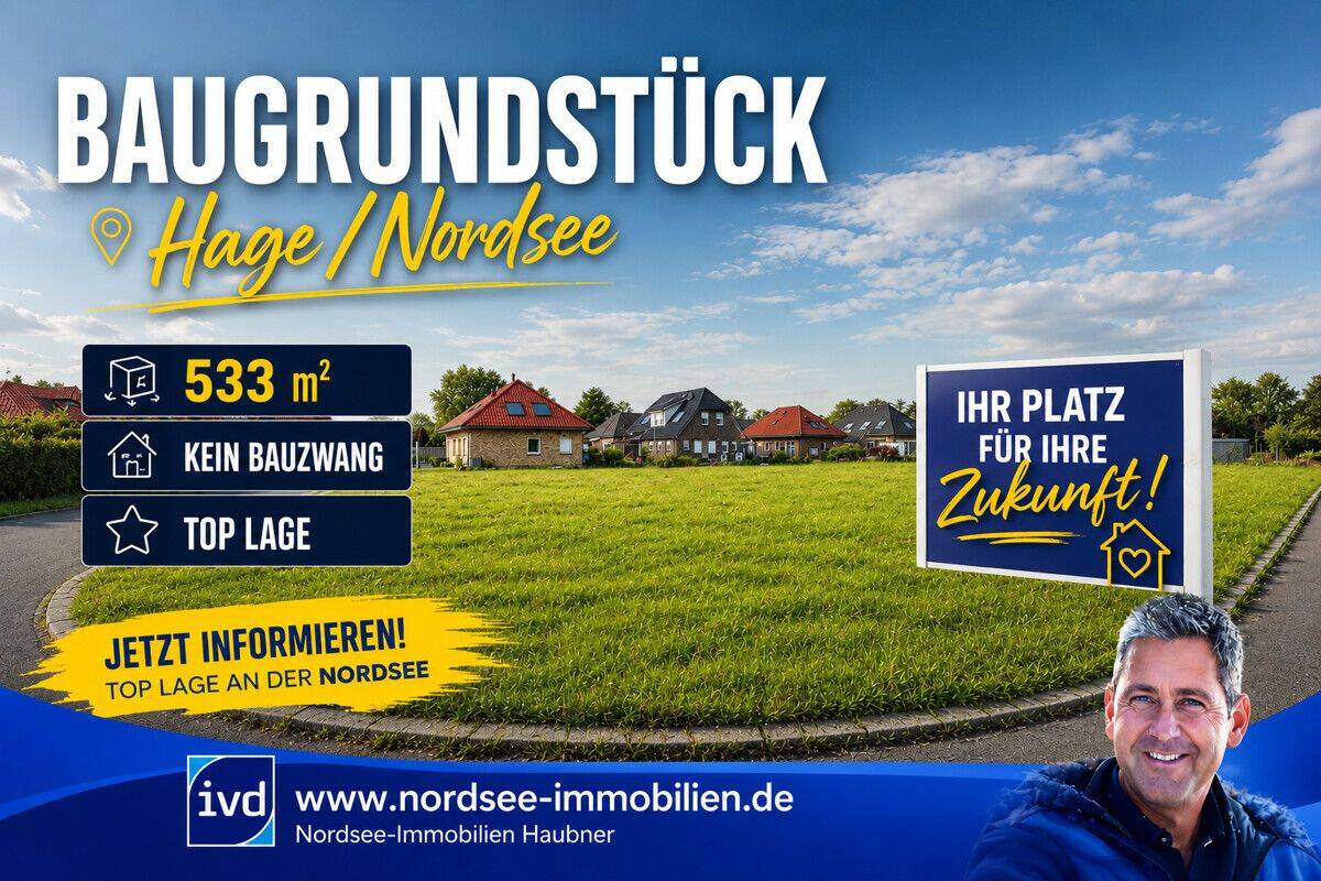 Herrliches Baugrundstück in 1A Lage – Kastanienallee, 26524 Hage