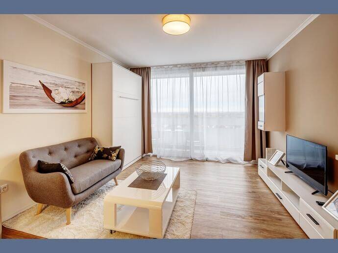 Möbliert: Arabellapark: Schöne 1-Zimmer-Wohnung zur Miete, 81925 München (Bogenhausen)
