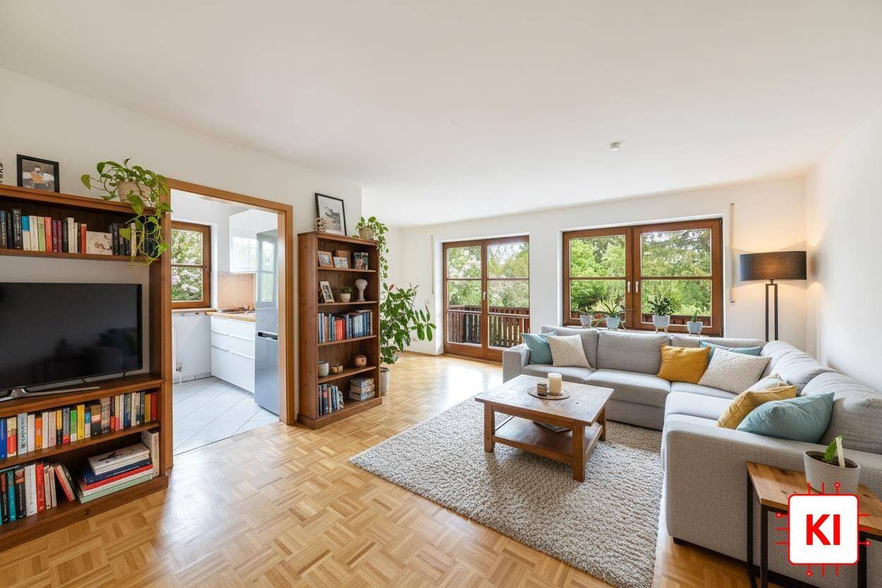Freie 3-Zimmer-Wohnung mit Balkon und eigenem Garten, 81249 München (Allach-Untermenzing Aubing-Lochhausen-Langwied Pasing-Obermenzing)